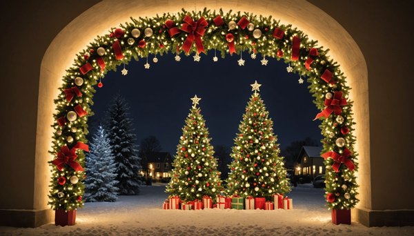 Transformez vos célébrations avec une arche décorative de noël !